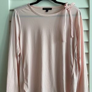 Banana Republic Baby Pink Long Sleeve w/ Bow detail